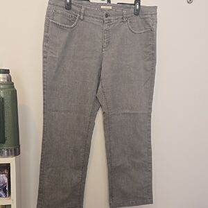 Jones New York Sport Woman Gray Stretch Size 16 Jeans